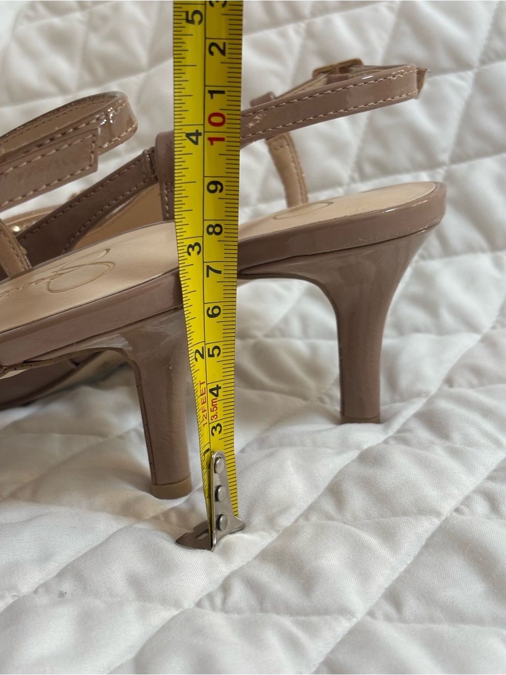 Jessica Simpson Nude Patent Pointed Slingback Heels - Picture 7 of 7